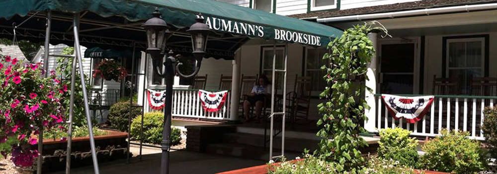 Entrance to Baumann's Brookside Summer Resort